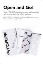 Fitgriff�� Lifting Wrist Straps for Weightlifting, Gym, Deadlift, Workout (Made of Premium Cotton & Padded) - Men & Women (Standard, Black/Grey)