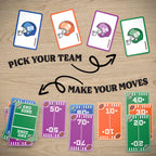 TOUCHDOWN The Card Game - Fast-Paced, Football Themed Card Game that Anyone Can Play, 2-4 Players, Fun Card Games for Adults, Kids, Families and Game Nights, Stocking Stuffers, Football Gifts