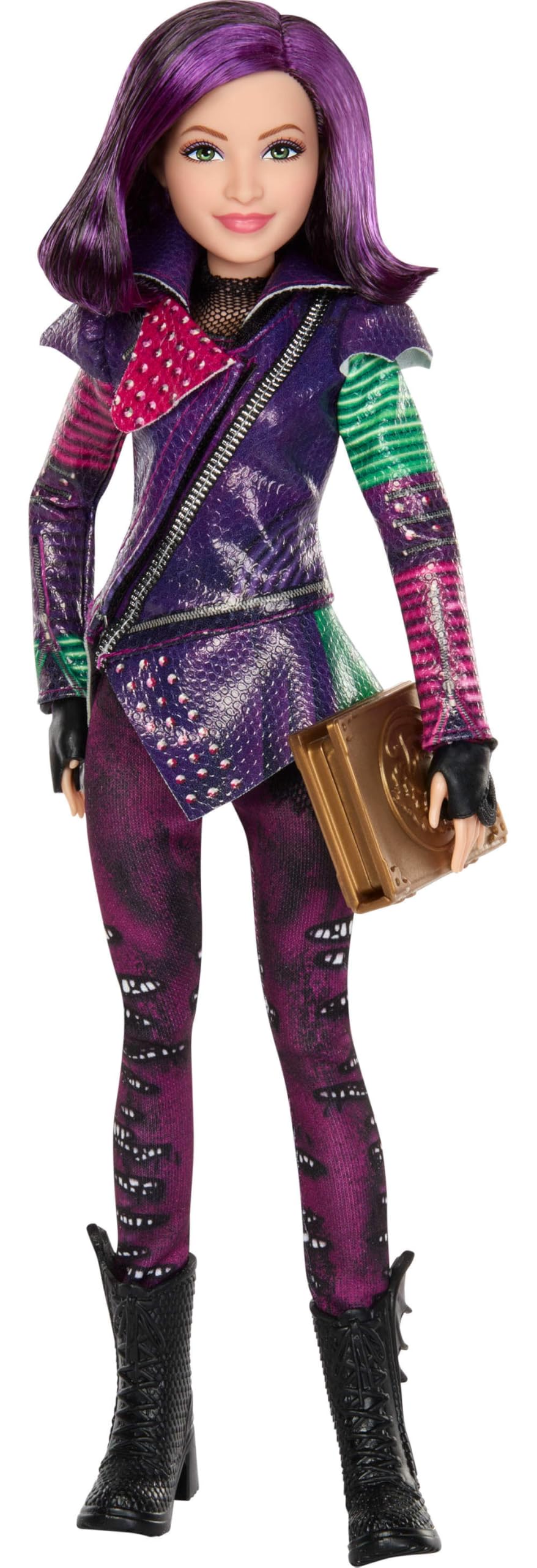 Mattel Descendants Mal Isle of The Lost Tenth Anniversary Fashion Doll with Removable Outfit, Accessory & Bendable Joints, Inspired by The Movies