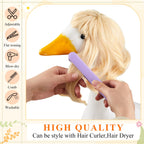 Dansydaisy 3 Pcs Porch Goose Wigs,Porch Goose Outfit Suitable for 17 Inch and 23 Inch Statue,Cute Outdoor Statue Accessories,Patio Yard Goosey Wig for Lawn Goosey Garden