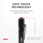 NEBO Inspector 360 Pen Light, 360 Lumen LED Rechargeable Pocket Light-Black