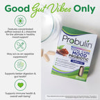 Probulin Mood Probiotics for Women with Saffron, L Theanine, Probiotic, Prebiotic, Postbiotic - Mood Support Supplement & Gut Support - Vegan, Non GMO, 30 Capsules