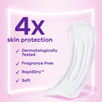 Always Discreet Incontinence Pads for Women with Bladder Leaks, Sensitive Skin Pads Moderate Absorbency, Regular Length, 57 Count