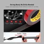 3M Heavy Duty 4611 Double Sided Tape 0.75" x 13.8 Ft Strong Adhesive Withstands 450°F Waterproof Foam Mounting Tape for Home Office Deco Automotive Metal Glass Bonding (Pack of 2)