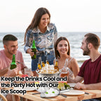 OLESBUR Premium 6oz Ice Scoop for Freezer - Multipurpose Metal Ice Scoop for Ice Machine - Stainless Steel Small Ice Scooper for Ice Bucket - Kitchen Gadgets Cookie Flour Pet Dog Food Scoop