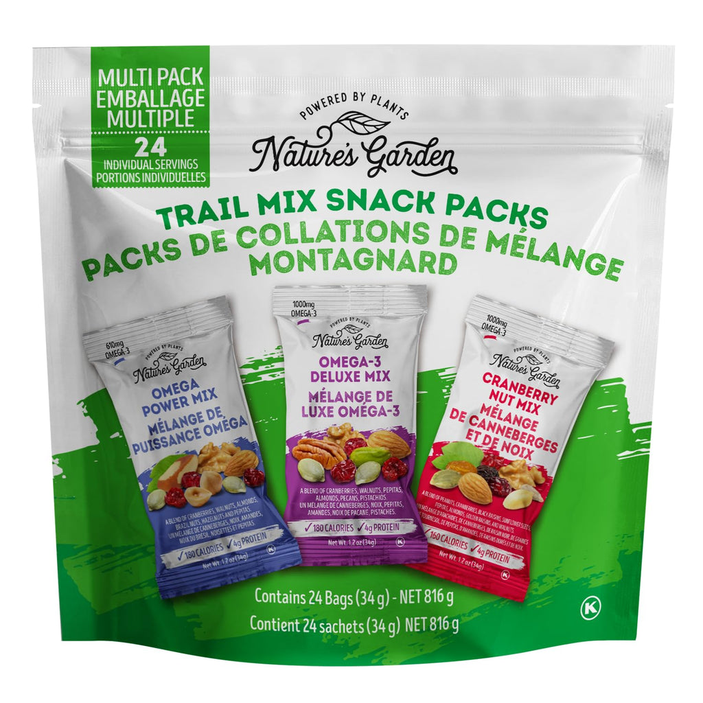 Nature's Garden Trail Mix Snack Pack 28.8oz (24x1.2oz), Individual Servings