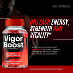 Vigor Boost Gummies, Official VigorBoost Supplement Gummy for Men - Maximum Strength Performance, All Natural Support for Overall Health & Wellness, Advanced Vigor Boost Health Reviews (2 Pack)