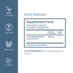 Eclectic Herb - Larix Capsules | Natural Immune, Respiratory + Ear Support | Larch Laricina | Immunity & Gut Flora Support | Vegan, Non-GMO, Gluten Free (100 CT | 400 mg)
