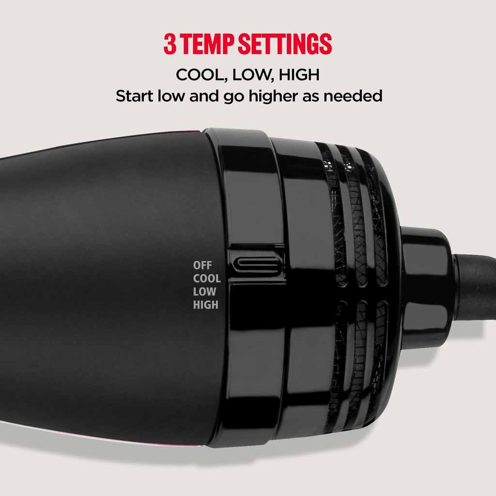 REVLON One-Step Volumizer Hair Dryer and Styler – Easy Salon-Style Blowouts – Less Frizz, More Shine, and Reduced Heat Damage, for All Hair Types and Lengths (Black)