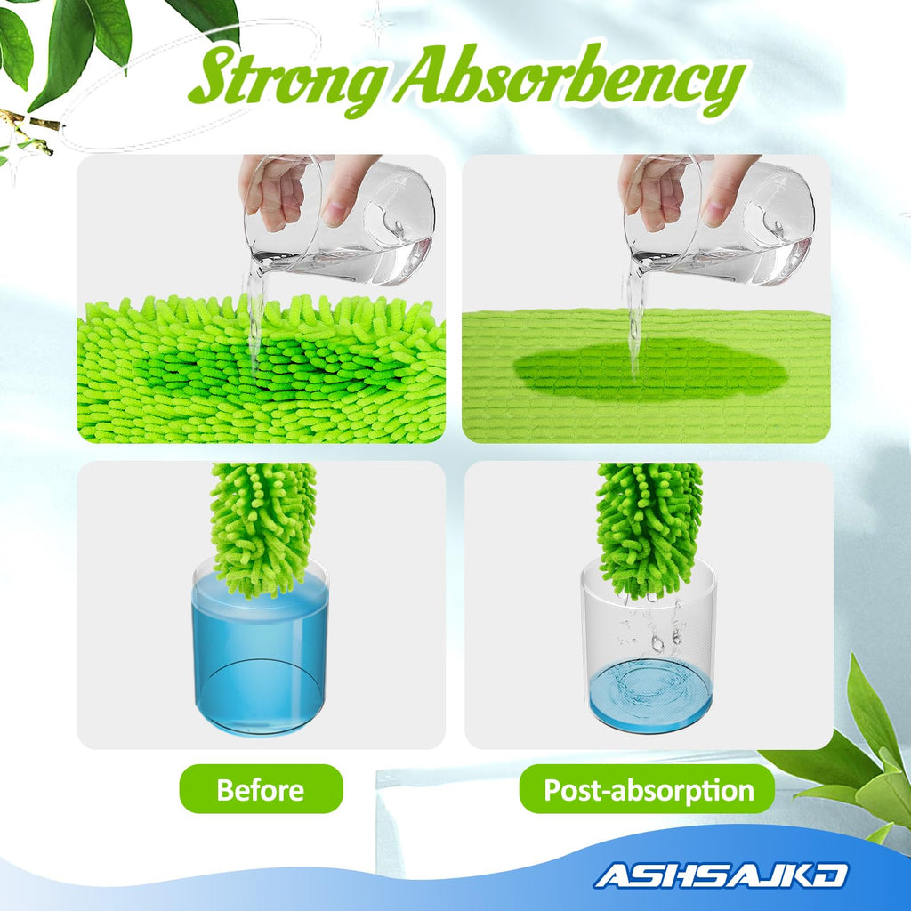 Ashsajkd 8Pcs for Swiffer Reusable Dry Sweeping Cloths Microfiber Wet Mop Pads Compatible with Swiffer Sweeper Mop ,Replacement Wet Mopping pad Refills & for Swiffer Sweeper Mop