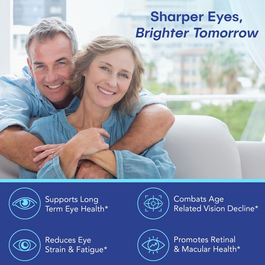 VisiUltra Eye Health Supplement ��� 14 Essential nutrients for Clear Vision, Blue Light Protection, and Long-Term Eye Health. Supports Clarity and Eye Wellness. 60 Capsules. (1 Pack)