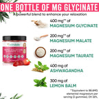 Adndale 90 CT Magnesium Glycinate 400 mg Gummies with Ashwagandha, Magnesium Malate & Taurate, Sugar Free Magnesium Gummies for Adults & Kids.