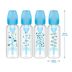 Dr. Brown's Anti-Colic Options+ Narrow Baby Bottle, Nature, 8 oz, 4-Pack