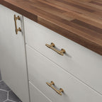 Franklin Brass 5 Pack Champagne Bronze Gold Cabinet Handles Adjustable Drawer Pulls for Kitchen Cabinet Knobs Dressers and Cupboards Fits 1-3/8 to 4 Inch (35–102mm) Hole Center | Adjusta-Pull™
