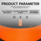 Miailuy 3D Printer Filament 1.75mm Orange PLA+ Filament Accuracy +/- 0.02mm, 1kg Spool (2.2lbs), Tangle-Free, Clog-Free,High Compatibility Easy Printing,Fit Most FDM 3D Printer