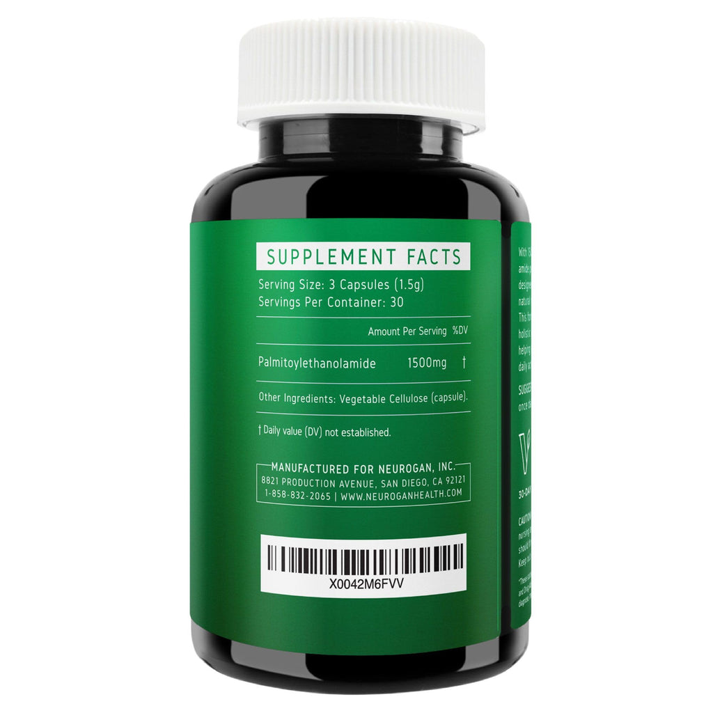Neurogan Ultra Micronized Palmitoylethanolamide (Pea) Supplement - 1500 MG Per Serving - Highly Purified & Bioavailable - 90 Capsules - Natural Support for Men & Women