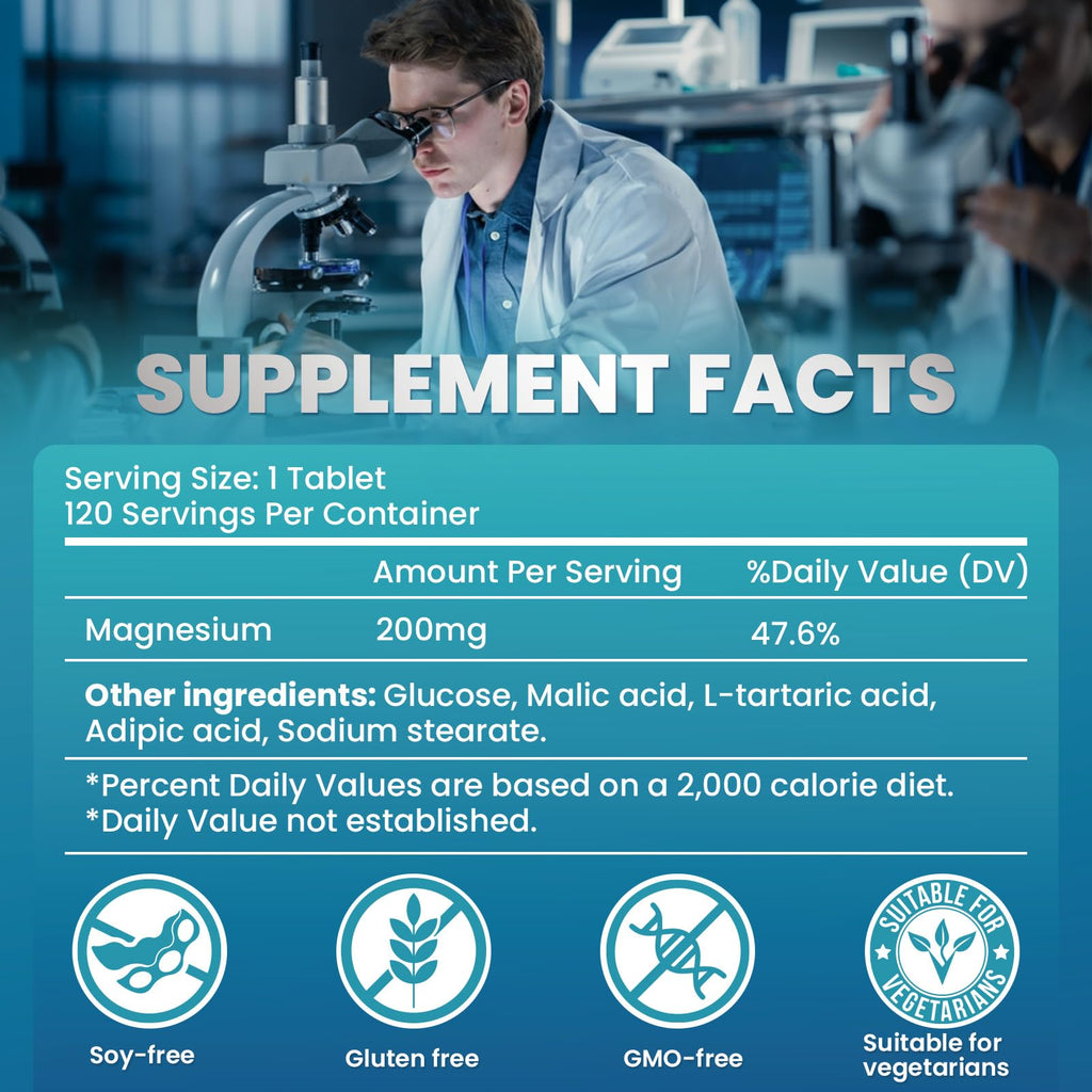 Hydrogen Water Tablets H2 Promote Metabolism Function Cellular Molecular Tablets with Magnesium Supplement for Brain Health Cognition Energy Boost Antioxidant