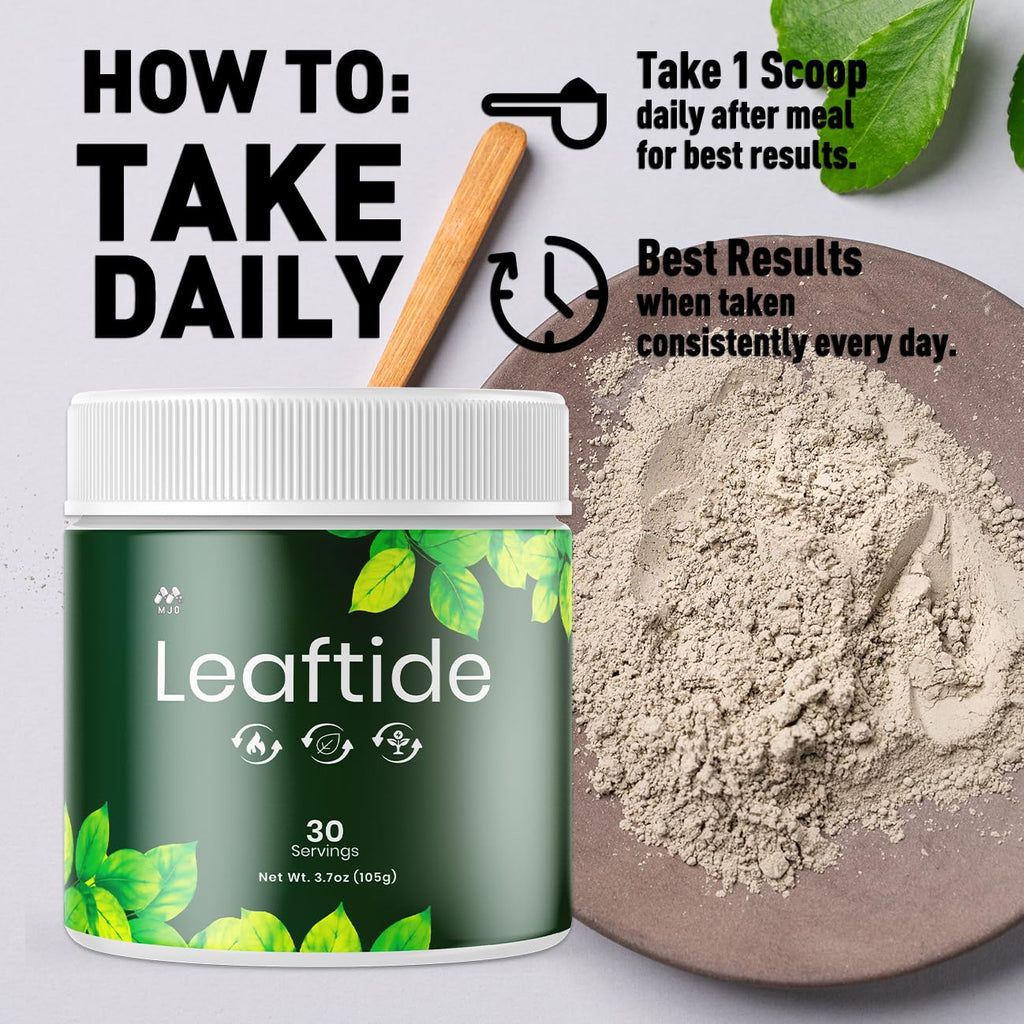 Leaftide Powder, Official LeaftidePowder Mix with All Natural Ingredients, Advanced Formula Support for Active Lifestyle with Maximum Strength Vitamins for Overall Health and Wellness (30 Servings)