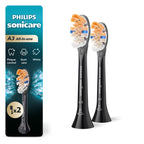 Philips Sonicare A3 All-in-One Brush Heads, 2-Pack, 6 Month Supply, Black