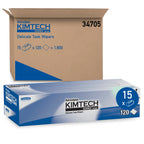 Kimtech Science Kimwipes Delicate Task Wipes, 15 Boxes x 120 Sheets (34705)