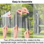 CHONOVO 9 Discs 3 Pcs Bird Deterrents for Outside, Bird Repellent Device