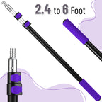 Bates- Telescopic Extension Pole, 6 Ft, Aluminum Alloy, Sturdy Multi-Purpose Extension Pole with Flip-Lock Design for Painting, Dusting and Cleaning