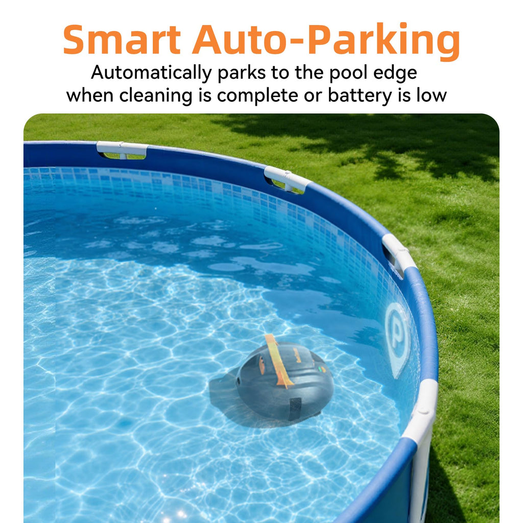 CoasTeering Planet Edge Cordless Pool Vacuum Robot, with 120-Min Runtime, Powerful Dual-Motor, Adjustable Cleaning Paths, Robotic Pool Cleaner for for Above Ground Pool and Flat Pools Up to 850 Sq.ft