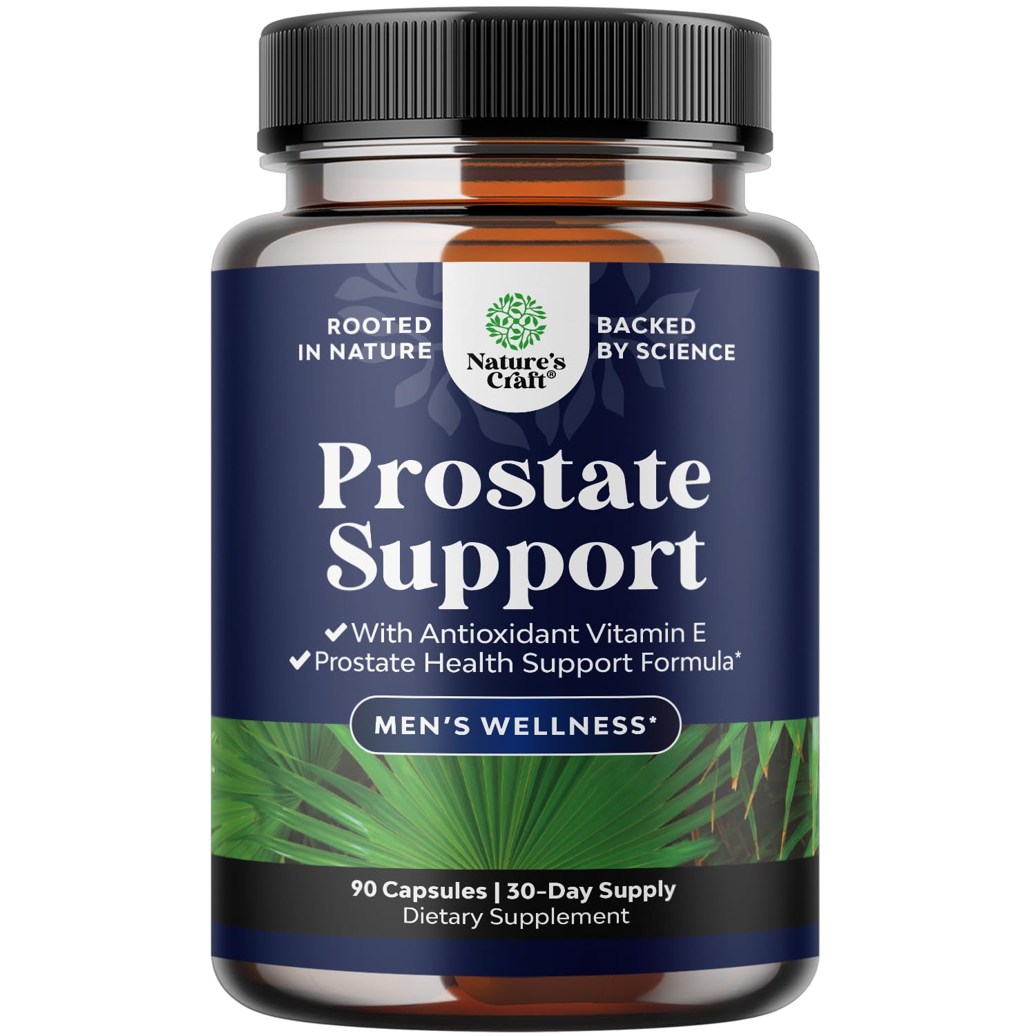 Herbal Prostate Supplement for Men - Potent Pygeum and Saw Palmetto Extract with Beta Sitosterol & Green Tea for Urinary Tract Support - Male Health Blend for Frequent Urination - 90 Capsules
