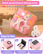 Kids Camera Instant Print,1080P Digital Camera Toy for 3-8 Girls
