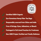 FGO Organic English Breakfast Black Tea, 100 Count, Eco-Conscious Tea Bags, Resealable Bag, Packaging May Vary (Pack of 1)
