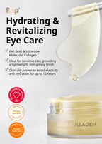 SNP 125Da Collagen + 24K Gold Perfection Eye Patch | Nourishing Under Eye Patches for Wrinkles and Dark Spots | Under Masks for Puffy Eyes and Dark Circles | Korean Collagen Skincare | 60 Patches