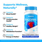 (2 Pack) Bazopril Capsules - Official Bazoprill Advanced Supplement Pills Blood Balance Health Support Formula, Natural Basopril Pills for Overall Health & Wellness Reviews, 120 Capsules for 2 Months
