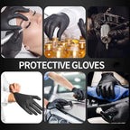 Intco Basic Medical BLACK Nitrile Exam Gloves, 5 Mil,- Latex-Free & Powder-Free, Case of 1000 (Small-1000)