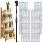PlantaPulse Grow Lights for Indoor Plants, Ultra-Thin Panel, 540LEDs Full Spectrum, 8/12/16H Timer, 10 Dimmable Levels