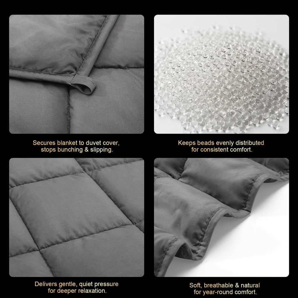 Smart Queen Weighted Blanket for Adults 60” x 80” with Box 20lbs