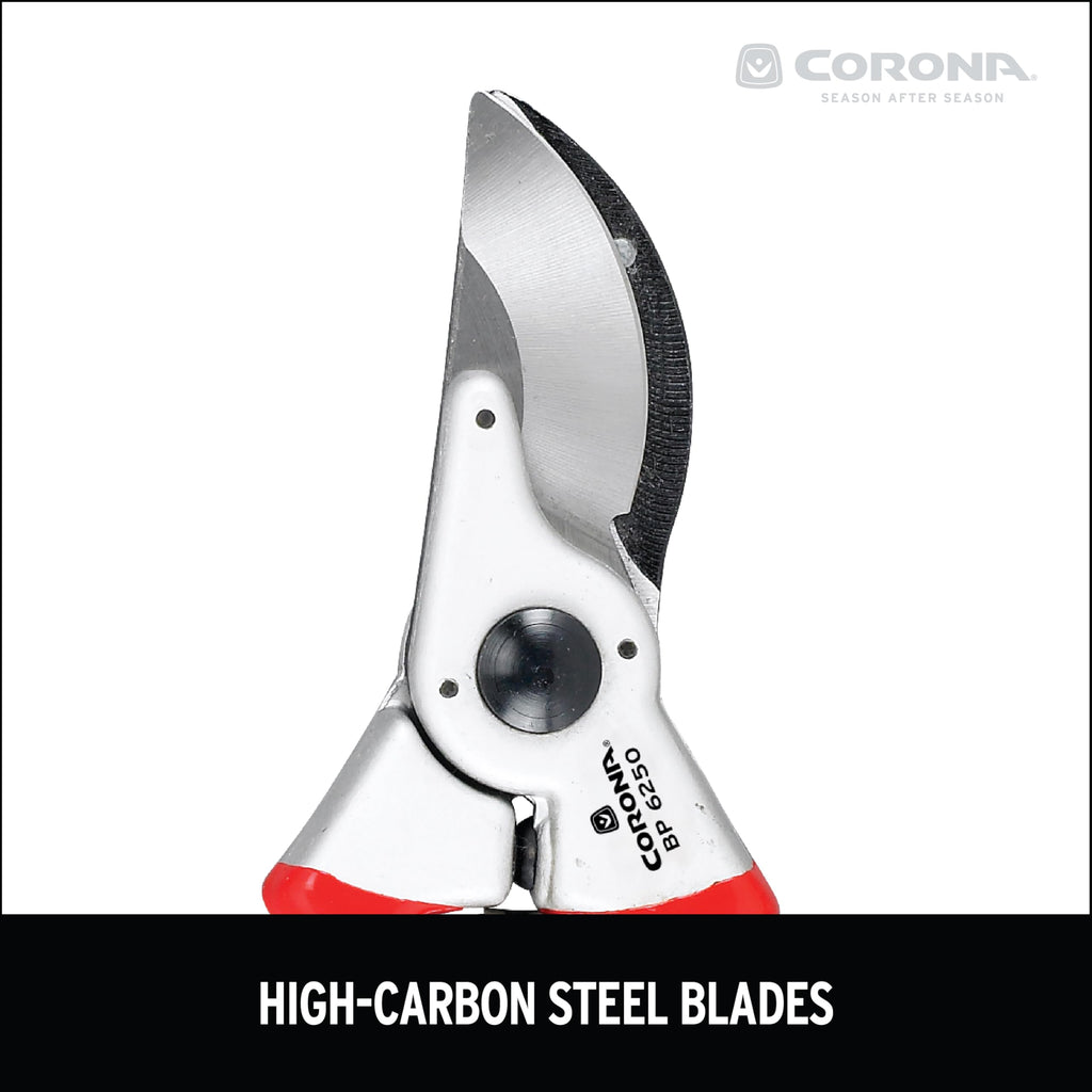Corona Tools BP 6250 MAXFORGED Aluminum Bypass Pruner, 1-Inch Cut Capacity, Professional Hand Pruning Shears with Replaceable Steel Blade & Non-Slip Comfort Grip
