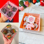 IFUCTYE 50-Pack Disposable Charcuterie Boxes with Clear Lids - 4 Inch To Go Paper Mini Charcuterie Box for Charcuterie, Fruits & Desserts | Gift-Ready Food Presentation Boxes