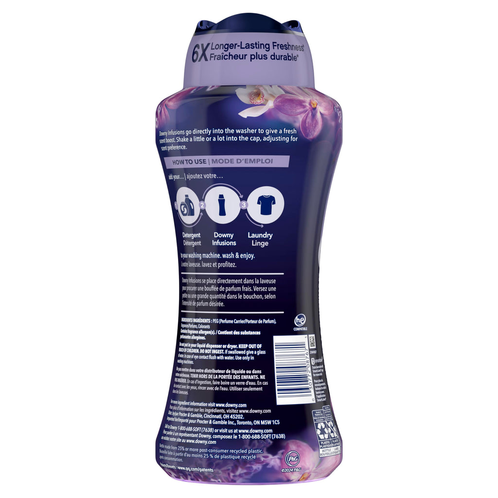 Downy Calm In Wash Laundry Scent Booster Beads, Soothing Lavender And Vanilla Bean Scent, 24.0 OZ, Laundry Scent Beads, Long Lasting Freshness