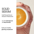 BLITHE Pressed Serum Gold Apricot | Glow Serum for Face | Glass Skin Korean Skincare & Face Moisturizer for Dry Skin, 1.68 fl oz