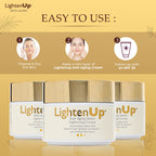 OMIC Lighten-Up Anti-Aging, Skin Brightening Cream - 4.4 fl oz / 100 ml - with Argan Oil and Shea Butter
