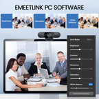 EMEET C960 1080P Webcam with Microphone, 2 Mics, 90° FOV, Computer Camera