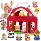 SpringFlower Toddler Toys for 1 2 3 Years Old Boys and Girls, Big Barn Toy with Farm Animal,Educational Montessori Toys, Farm Pretend Playset Toy, Christmas Birthday Gift for Toddler Baby Boys Girls