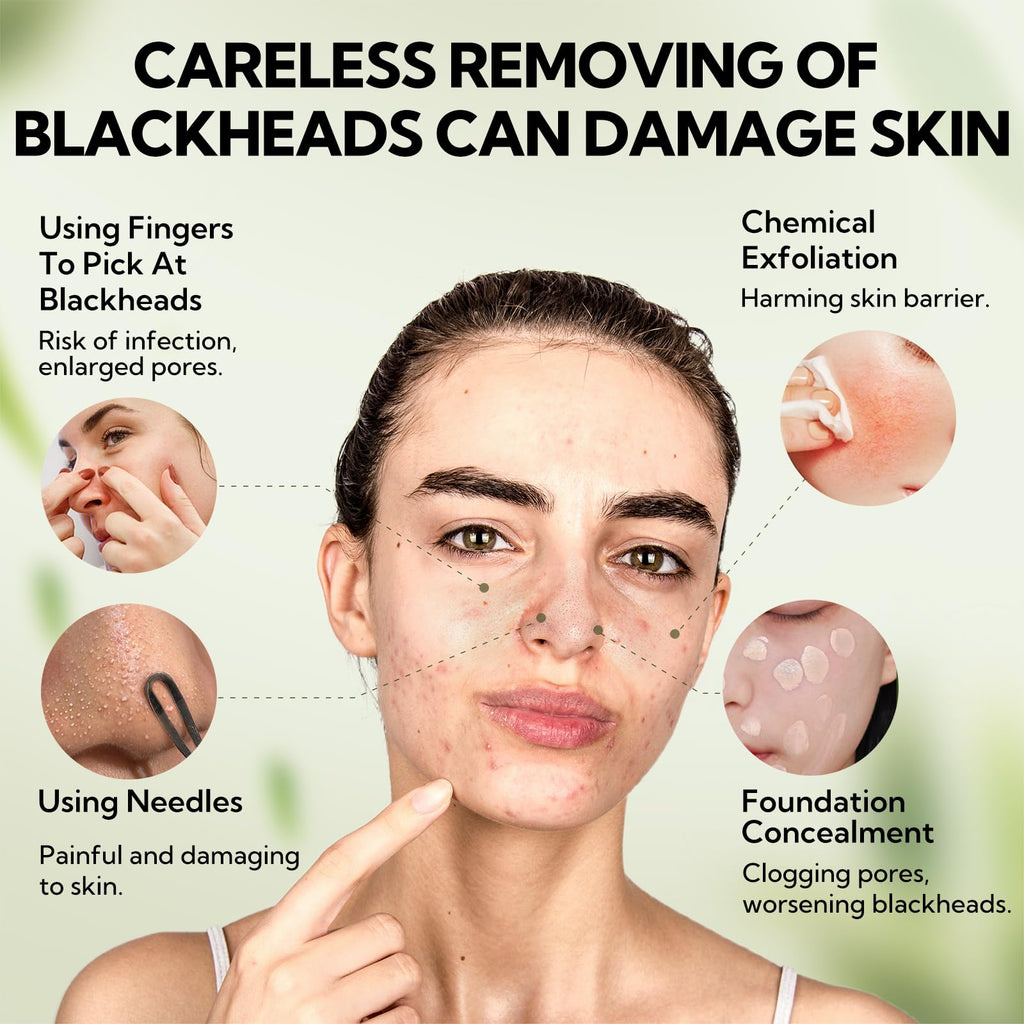 LANBENA Upgraded 2.0 Bamboo Charcoal Blackhead Remover Mask, 60 pcs Nose Strips, Peel off Face Mask Pore Whiteheads Cleanser Strawberry Nose Purifying, Deep Cleansing for All Skin Types, 30g/1.05oz