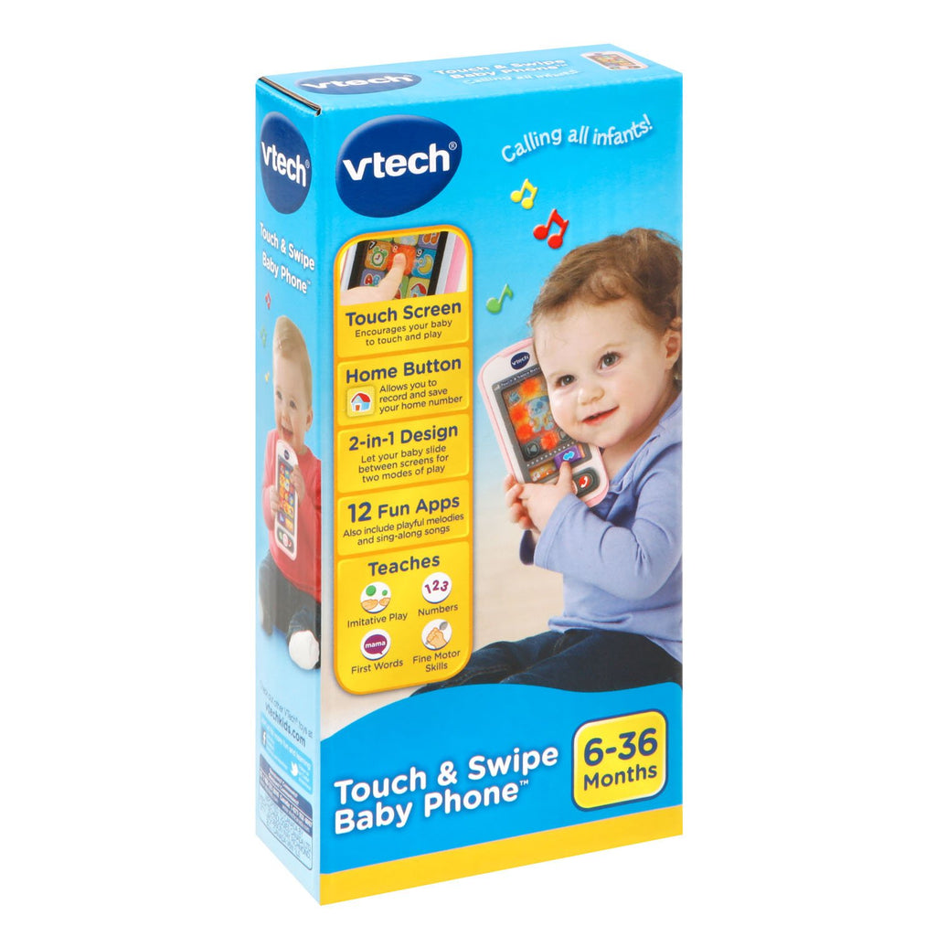 VTech Touch and Swipe Baby Phone, Pink