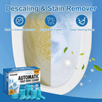 PUGAIQI Toilet Bowl Cleaner Tablets Blue Toilet Tank Cleaners, Septic-Safe Hard Water Stain Remove, Effervescent Stain & Odor Remover Bathroom， Automatic Toilet Cleaning & Deodorizer 50 TabsTTDS