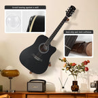 DAZZLIFE Horizontal Guitar Wall Hanger for Acoustic Electric Bass Ukulele Banjo (Brown)