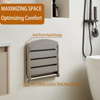17.5" Folding Shower Seat Wall Mounted,Foldable Shower Bench,Fold Down Shower Seat,Folding Shower Seat Bench,Wall Mount Shower Seat Bench Chair (Grey)