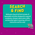 Skillmatics Search and Find Educational Game - Reusable Preschool Learning Activities, Perfect for Toddlers & Kids Who Love Toys, Art & Crafts, Builds Vocabulary, Gifts for Ages 3, 4, 5, 6