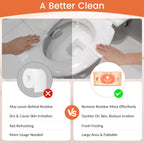 WONDERFUL Flushable Butt Wipes, Lemon Citrus 100% Plant-Based Wet Wipes for Adults & Kids; Sewer, Septic Safe; Gentle on Sensitive Skin, Wipes Flushable Pack for Bathroom & Travel, 3-Pack (180 Count)