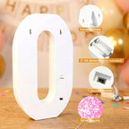 NANXU 12.6 Inch LED Pink Marquee Light Up Numbers, Sweet 70th Birthday Decorations Number Lights as Gifts for Women, Glitter Lighted Marquee Numbers for Pink Anniversary Party Table Decor, 70